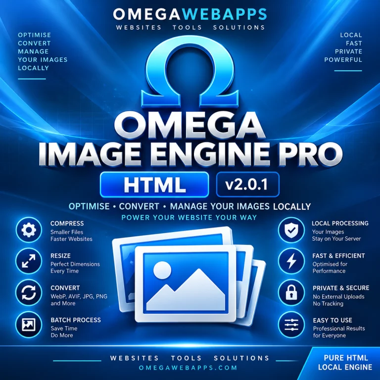Omega Image Engine Pro Pure HTML product artwork